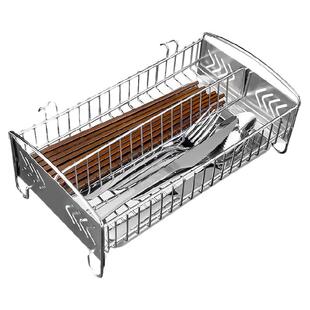 消毒柜筷子盒收纳不锈钢装快子放勺子厨房沥水置物架筷笼家用台面