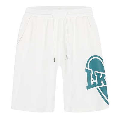 lkod2021爱心印花情侣款五分裤