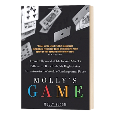 茉莉的牌局 英文原版 Molly's Game 新版 回忆录 真实故事 扑克公主茉莉 电影原著小说 William Collins 英文版进口原版英语书籍