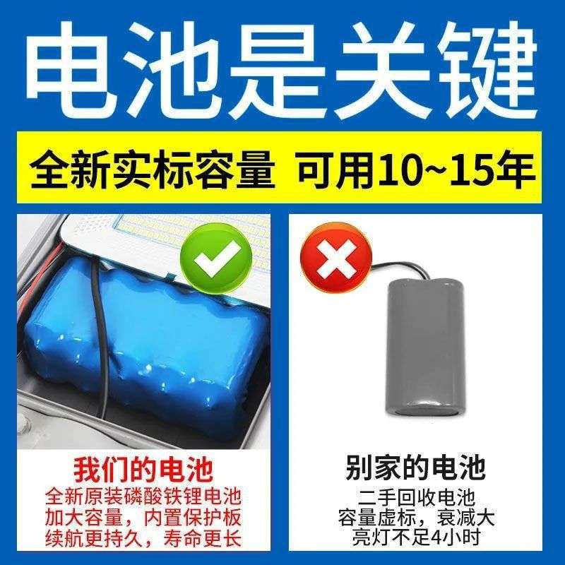太阳能户外路灯庭院灯家用防水路灯照明大功率乡村道路灯室内工程