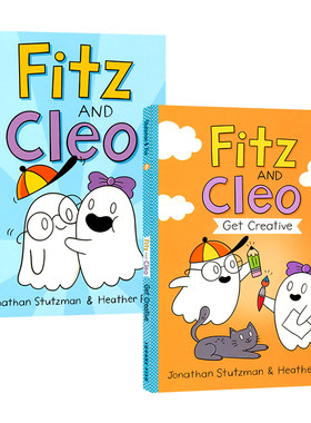 Fitz and Cleo 鬼鬼系列 菲兹和克莱奥 全彩漫画小说 小学英语课外读物 英文原版进口儿童图书