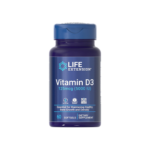 【自营】进口5000iu维生素D3大人活性维生素d3胶囊三醇25羟基补钙