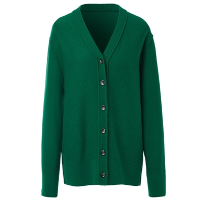 IIIVIVINIKO针织衫绵羊毛开衫V领