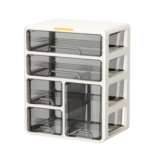 茶包收纳盒零食杯子抽屉式置物架办公室吧桌面台多层大容量收纳柜
