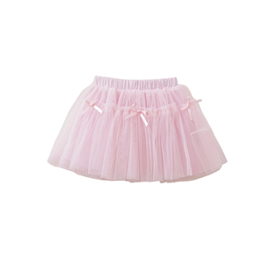 马克珍妮蓬蓬网纱女童甜美短裙宝宝裙子半身裙2026春装新款560132
