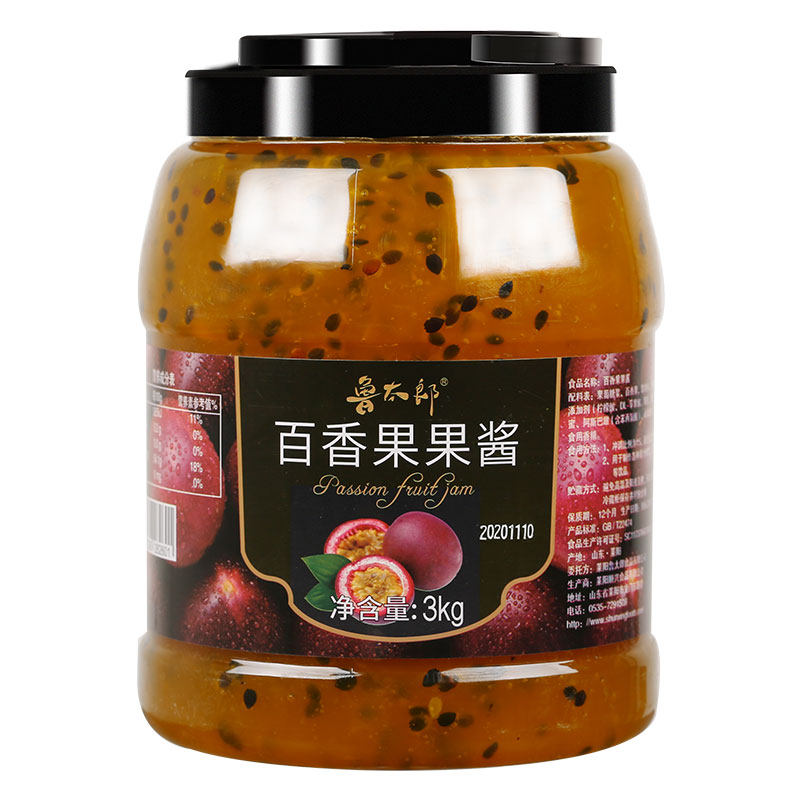 鲁太郎百香果酱3kg沙冰粉炒酸奶