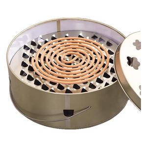 蚊香盘托蚊香盒大号不锈铁蚊香座防火蚊香托蚊香架香薰接灰盘