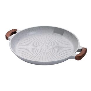 onlycook韩式麦饭石烤盘户外卡式炉烤肉盘烤肉锅不粘煎盘电磁炉用