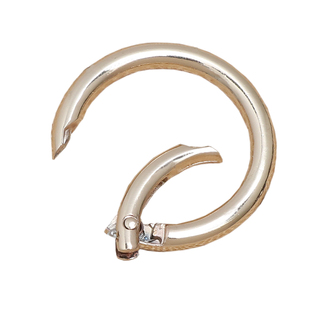 包包扣配件金属配件弹簧卡扣钥匙扣圆环扣圆形圈开口扣浅金弹簧圈