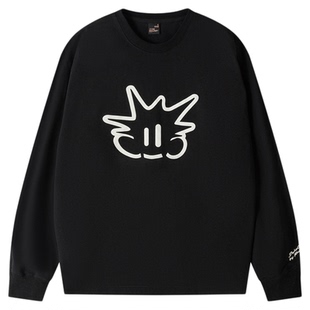 RIC菠萝头长袖T恤男款2025新款秋季 宽松凉感潮牌速干情侣装T恤女