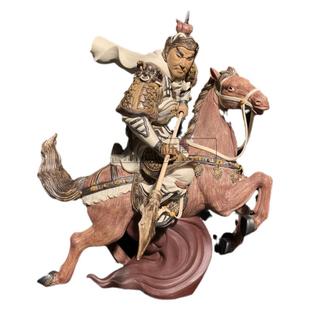 石湾公仔陶瓷五虎将马超摆件客厅玄关办公桌装饰三国演义英雄人物