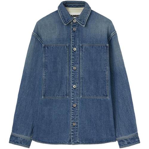 【甄选折扣】JIL SANDER+ 秋冬男士 棉质长袖牛仔衬衫