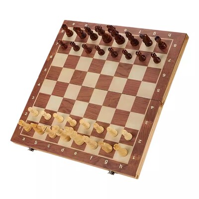 实木国际象棋磁性小学生比赛用