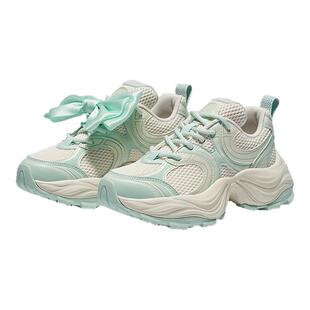 PALLADIUM帕拉丁休闲百搭复古厚底增高女款蝴蝶结花瓣鞋老爹鞋