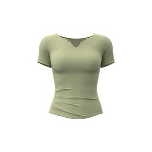 瑜伽服女短袖夏季普拉提健身上衣高级感运动跑步套装新款T恤速干