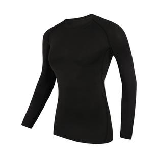 健身服女紧身速干衣长袖瑜伽上衣胖mm运动套装篮球训练房打底跑步