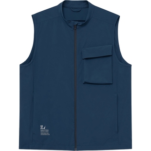 NAUTICA/诺帝卡男装春秋款防轻泼水耐磨立领马甲梭织背心JM3302