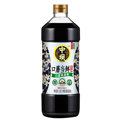 中坝0添加酱油1.08L*2瓶特级生抽