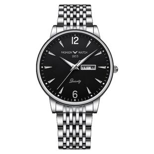 瑞士男士手表机械表防水商务高端大表盘高级感休闲蓝光男款精钢带