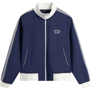 李宁网球卫衣女款官方春季新款长袖上衣宽松休闲针织外套运动服女