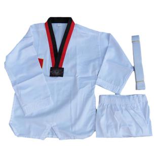 跆拳道服成人儿童道服纯棉长袖短袖男女初学者训练服泰拳道衣服装