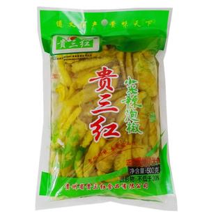 贵三红泡椒小米辣500g*3袋贵州小米椒野山椒辣椒泡菜椒水凤爪调料