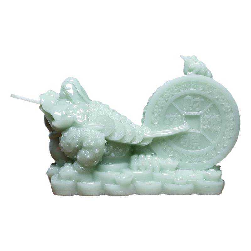 玉石财位摆件乔迁金蝉开业礼品