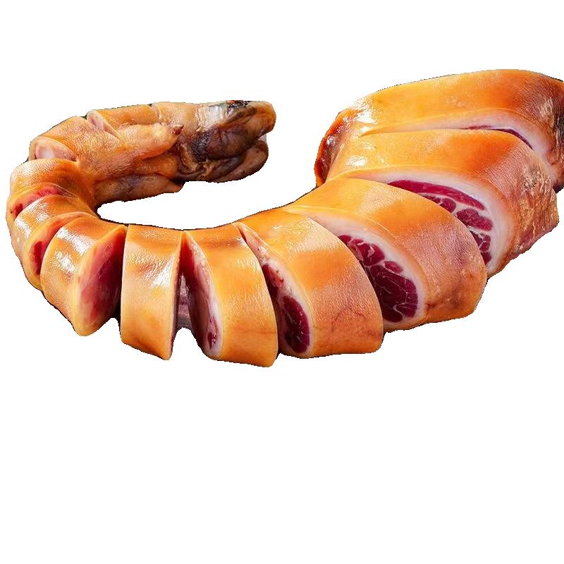 腊猪脚宣威火腿火腿脚腊猪脚切片