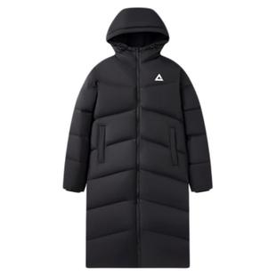 匹克羽绒服长款男女同款户外加绒连帽保暖加厚鸭绒防风外套运动服
