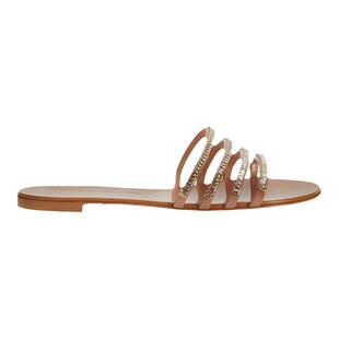 【臻选】Giuseppe Zanotti GZ女士水钻平底凉鞋