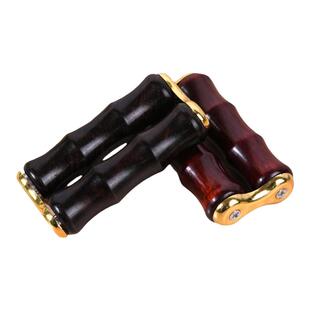紫檀木滚轮式手部按摩器锻炼手指关节经络按摩解压天然原木手把件