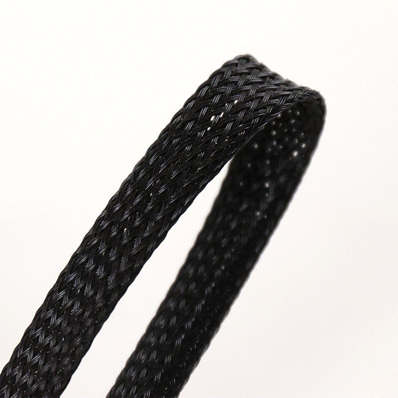 开口自卷式纺织套管电线护套网管电线线束包电缆保护编织套管阻燃