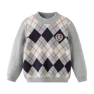戴维贝拉男童半高领毛衣针织衫