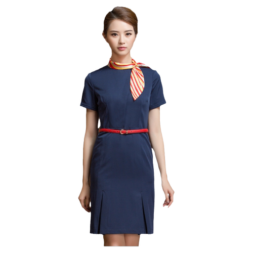 海航空姐制服女连衣裙气质酒店物业工作服珠宝店售楼工装高端气质