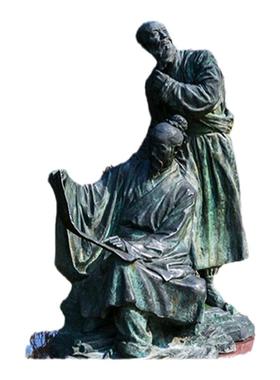 古代人物名人铜雕定制校园户外广场文化街商业街博物馆雕像艺术品