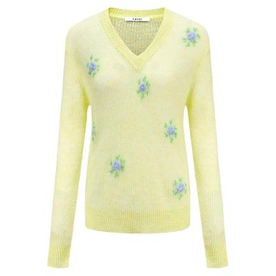 tanni百搭休闲春季V领套头针织衫