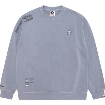 Aape休闲薄绒圆领卫衣