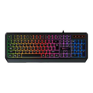 米神有线发光键盘背光灯光效办公静音电竞游戏键盘台式机笔记本