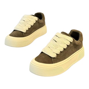 男鞋2025新款冬季百搭休闲板鞋小众原创厚底增高运动防滑黑色潮鞋