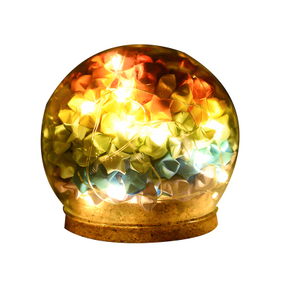 diy大号发光纸玻璃罐女友星星瓶