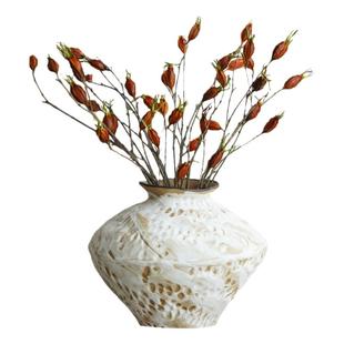 栀子果干花高级感真花束客厅摆件树枝树干装饰干花枝天然风干果实