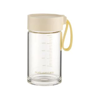 富光玻璃杯女生夏便携牛奶杯耐热防爆刻度高颜值水杯子ins风