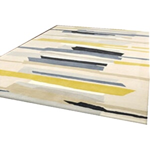 北欧简约现代几何图案地毯客厅卧室床边茶几长方形艺术地毯可水洗