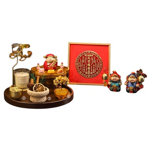 天官赐福摆件客厅玄关斗柜桌面装饰品招财旺宅摆设新居氛围感布置