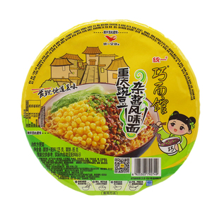 统一巧面馆干拌面重庆豌豆杂酱面拌面碗装串串香干碟豆豉辣酱担担