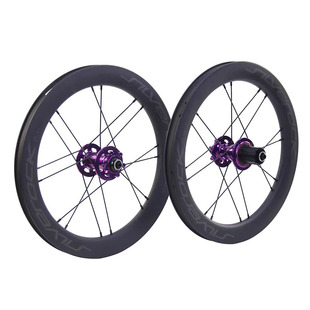 SILVEROCK SR38C碳纤16寸349轮组星芒车圈公路折叠自行车碟刹11速