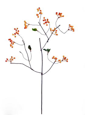 禅意仿真浆果假花马桑果插花摆件
