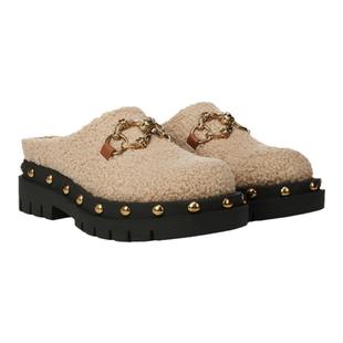 SAM EDELMAN山姆爱德曼春加绒毛毛穆勒勃肯铆钉厚底拖鞋女CIRCUS
