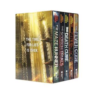 【自营】英文 The Maze Runner Series 移动迷宫 5册盒装  烧痕审判 死亡解药 致命 科幻小说 悬疑推理电影小说