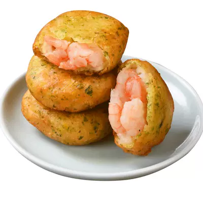 嵩海生鲜海苔鲜虾饼虾饼儿童早餐